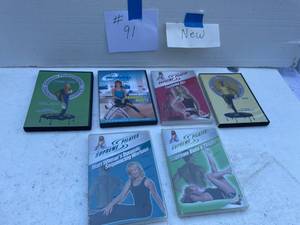 lot 91 image: Exercise DVDs Malibu Susan Luccis Favorite Moves, Ellen Crofts Pilates Abs, Buns & Thighs, More