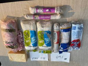 lot 160 image: NEW Ropes, Mop Heads, Sponge