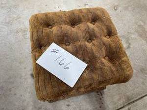 lot 166 image: Gold Foot Stool