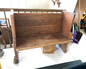 lot 85 image: Church Pew Bench