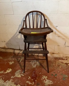 lot 130 image: Antique High Chair