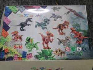 lot 433 image: new dino lego type toys...