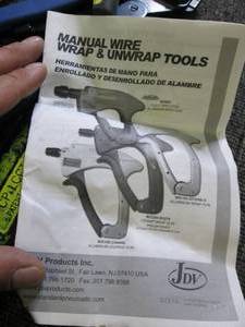 lot 566 image: box of wire and phone line tools ...