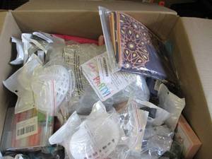 lot 3 image: box of unopened misc items ...
