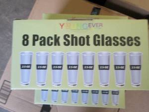 lot 8 image: 38 pack of shot glasses ...