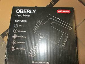lot 15 image: new oberly hand mixer ...