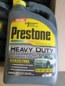 lot 76 image: 81 gallon jugs of prestone heavy d...