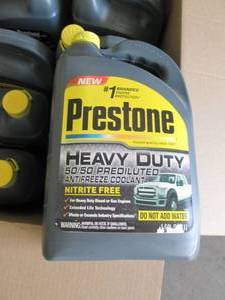 lot 78 image: 81 gallon jugs of prestone heavy d...