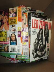lot 89 image: box of magazines ...