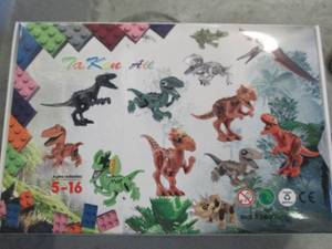 lot 100 image: lego type dinosaurs ...