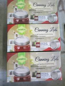 lot 158 image: 300 wide mouth canning lids ...