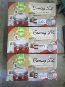 lot 159 image: 300 wide mouth canning lids...