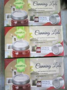 lot 160 image: 300 wide mouth canning lids...