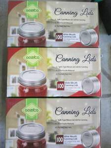 lot 162 image: 300 wide mouth canning lids...