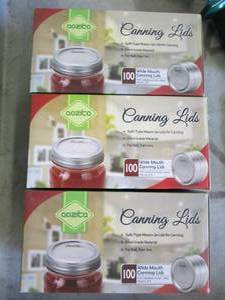 lot 163 image: 300 wide mouth canning lids...