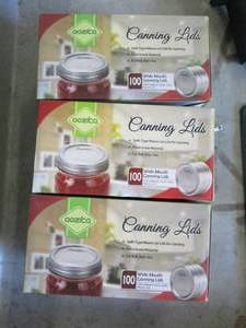 lot 164 image: 300 wide mouth canning lids...