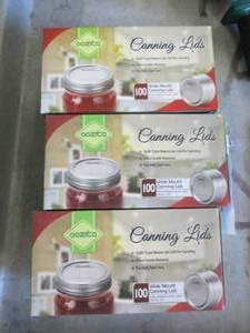 lot 165 image: 300 wide mouth canning lids...