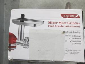 lot 180 image: mixer meat grinder food grinder att...