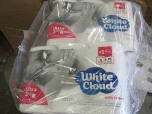 lot 319 image: 8  6 packs of white cloud ultra 3-...