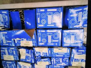 lot 352 image: boxes of 100 variety stainless from...