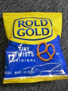 lot 377 image: case of old gold tiny twist pretzel...