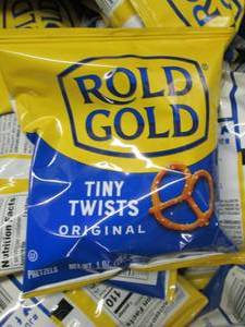 lot 382 image: case of old gold tiny twist pretzel...