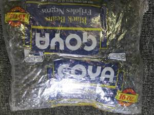lot 393 image: 4 1 lb bags of black beans ...