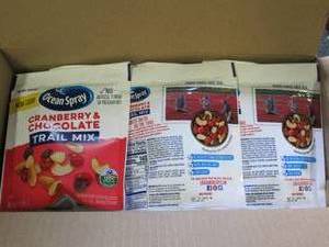lot 402 image: case of 125 oz bags of ocean spray...