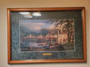 lot 103 image: Custom Framed Terry Redlin print Summertime- 18 x 25