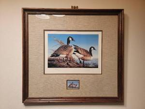 lot 104 image: Vintage 1981 Limited Edition Custom Framed Terry Redlin Print-16.25 x 17.5