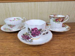 lot 174 image: Tea Party Fine Bone China Tea Cup Collection-