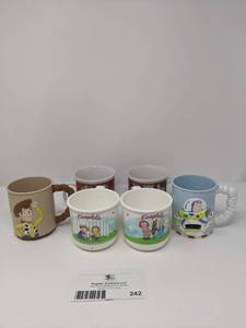 lot 242 image: Collectible Cup Collection-Vintage Campbells Soup & Disney
