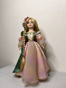 lot 219 image: Enchanting Vintage Porcelain Rapunzul Doll