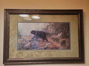 lot 113 image: Vintage 1994 Custom-Framed Limited Edition James Hautman Northern Explorer 28.5 x 19.5