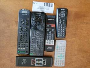lot 135 image: 6 Assorted Remote Controls