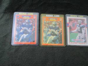 7. 3 1989 Michael Irvin Rookie Card...
