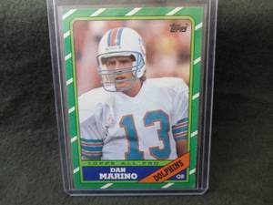25. 1986 Topps Dan Marino Card...