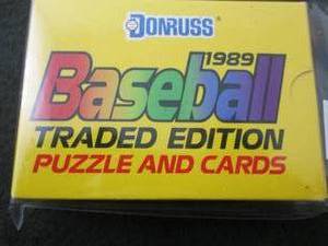 50. 1989 Donruss Traded Edition...