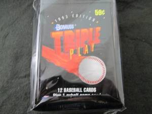 99. 8 1993 Donruss Triple Play Pack...