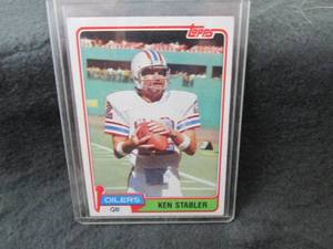 107. 1981 Topps Ken Stabler Card...