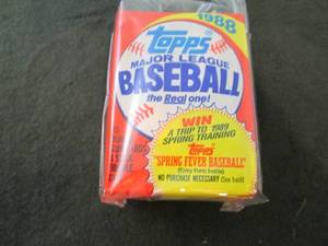 122. 6-1988 Topps Baseball Packs...