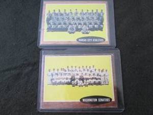 125. 1962 Topps Team Cards...