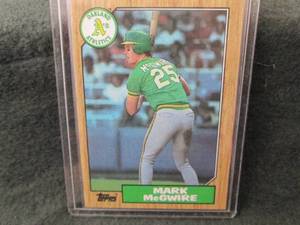 163. 1987 Topps Mark McGwire Card...