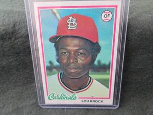169. 1978 Topps Lou Brock Card...