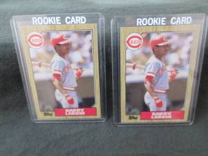185. 2 1987 Topps Barry Larkin Rook...