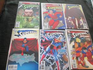 212. 6 Superman Comic Books...