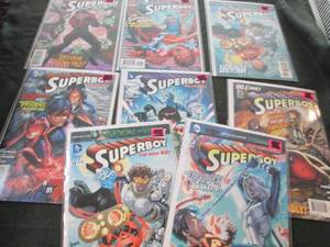 230. 8 Superboy Comic Books...
