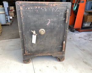 lot 526 image: Antique Steel Safe