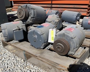 lot 407 image: Five Electric Motors, 5 Hp