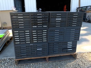 lot 803 image: 3x File Cabinets